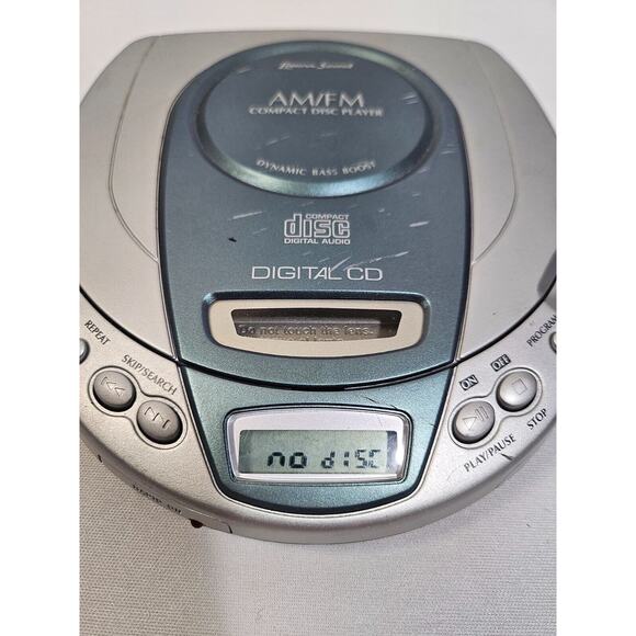 Vintage Lenoxx Sound CD Player With AM FM Radio CD-61 Works Great Clean - Picture 6 of 11